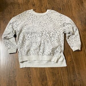 American Eagle cheetah print grey sweatshirt